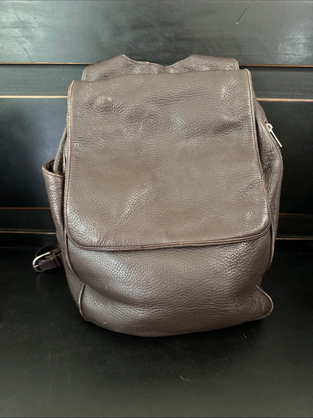 Ellington Dark Brown Leather Backpack